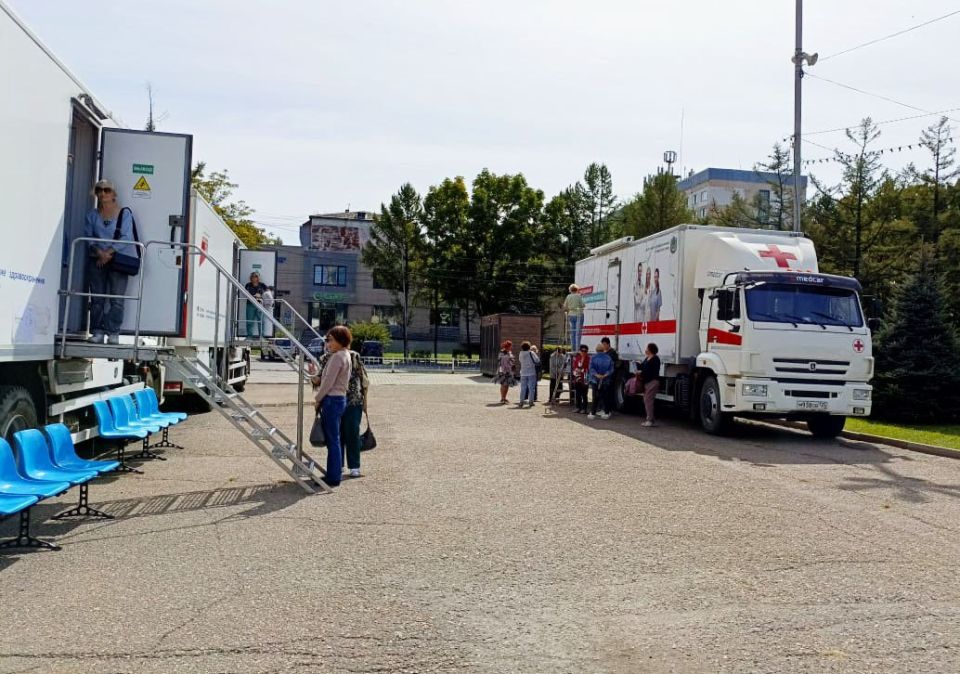 Почти 500 жителей округа прошли диспансеризацию в мобильном комплексе