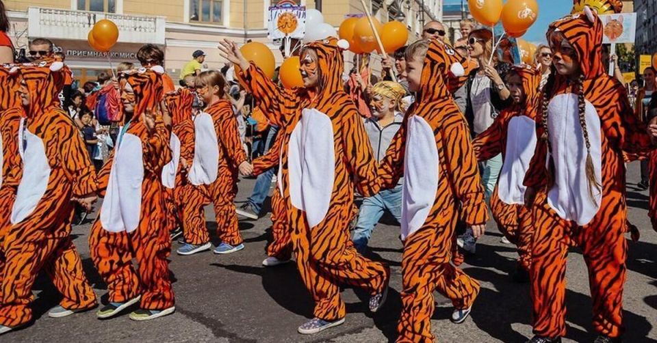 1 На шествии во Владивостоке в День тигра ожидается свыше 3 тыс