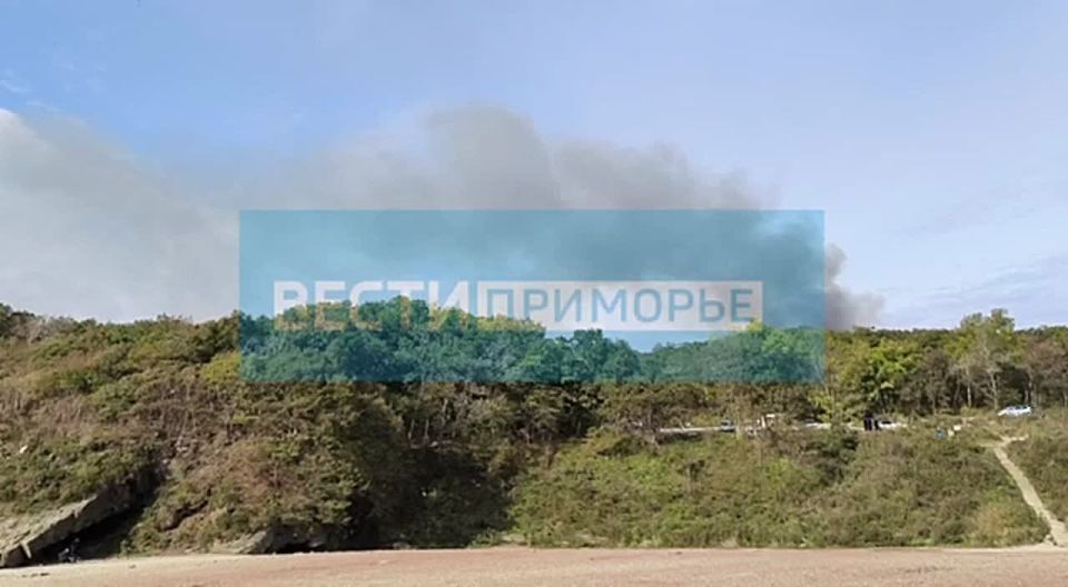 Клубы дыма наблюдаются в эти минуты в районе полигона ТБО на улице Холмистой во Владивостоке