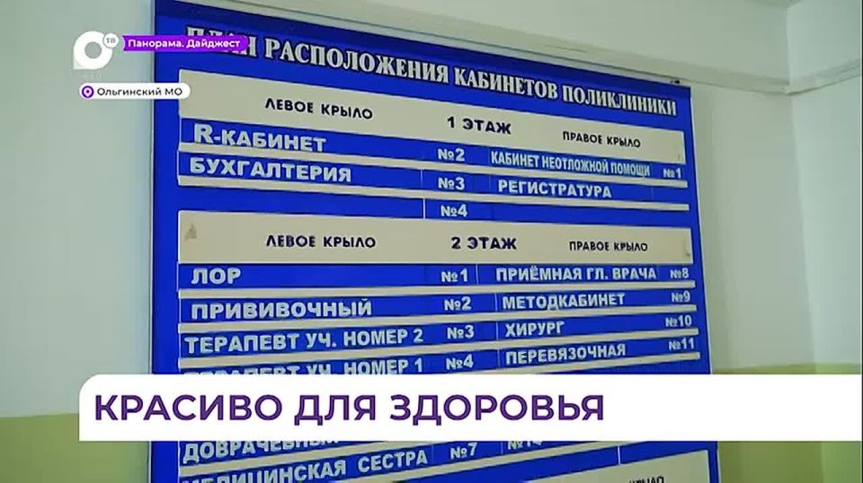 Ольгинскую центральную больницу отремонтировали по федеральной программе