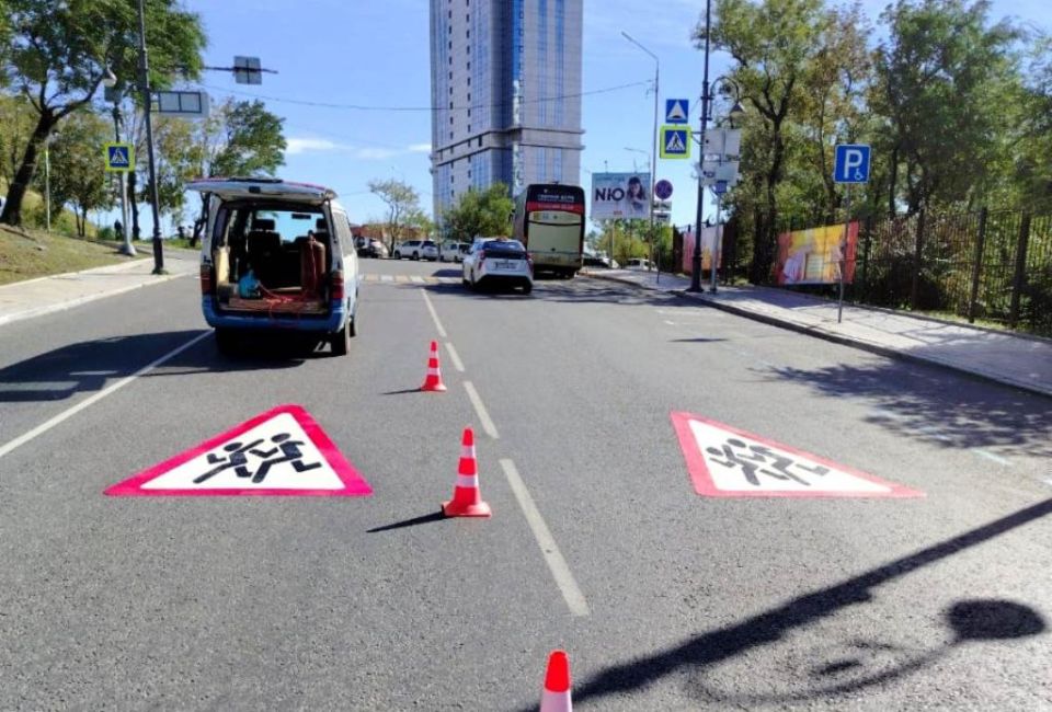 Во Владивостоке дорожники стали применять новые технологии для обозначения опасных участков