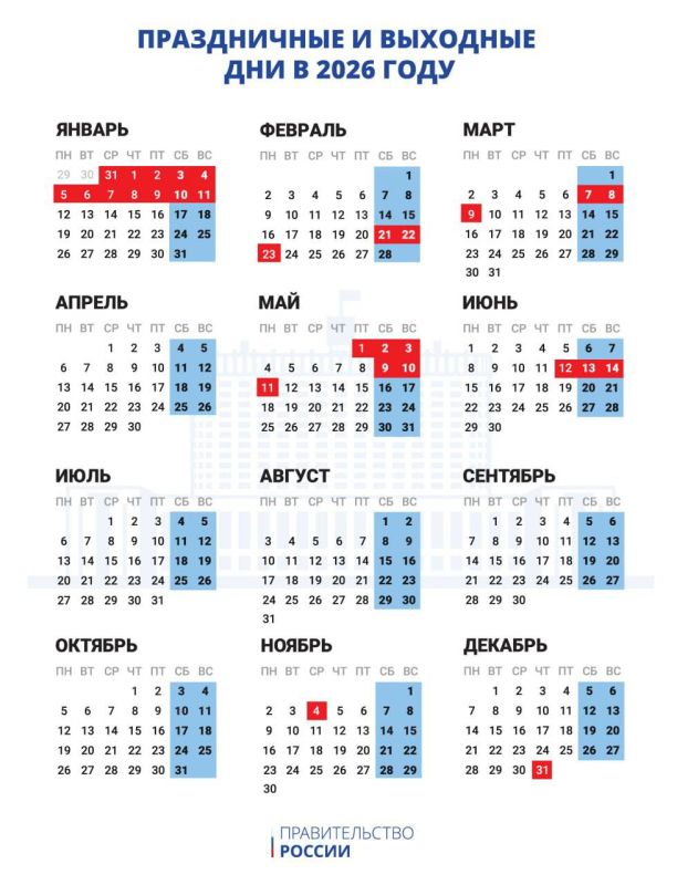 Новогодние каникулы станут рекордными