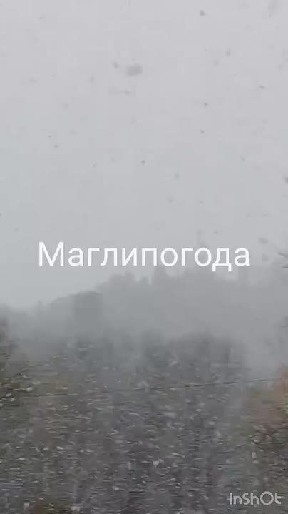 В Приморском крае зафиксированы первые мощные осадки в виде мокрого снега, которые обрушились на северные территории региона