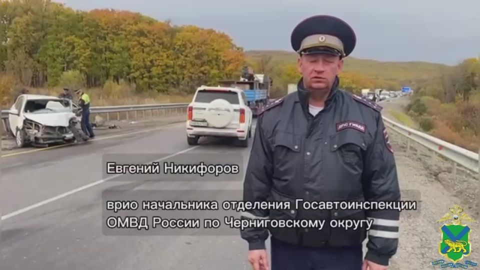 Полиция устанавливает причины смертельного ДТП в Черниговском округе Приморья