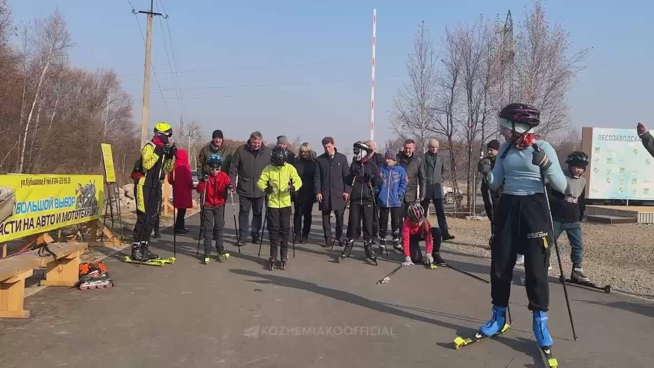 Олег Кожемяко: По просьбе местных жителей мы выделили из краевого бюджета субсидию на создание лыжероллерной трассы в Лесозаводске