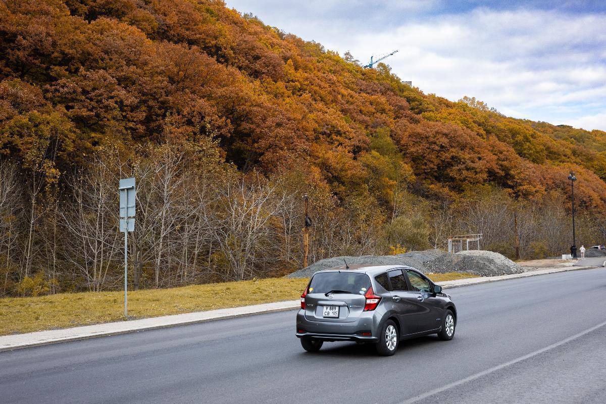 На улице Адмирала Горшкова приступили к нанесению разметки