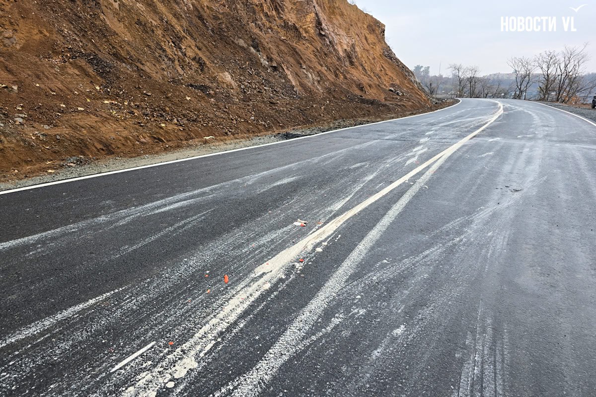 Водители показали, как сегодня выглядит асфальт с размазанной разметкой на Русском острове Водители показали, как сегодня выглядит асфальт с размазанной разметкой на Русском острове