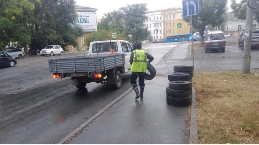 С улиц Владивостока с начала 2025 года вывезли на переработку более 800 тонн покрышек
