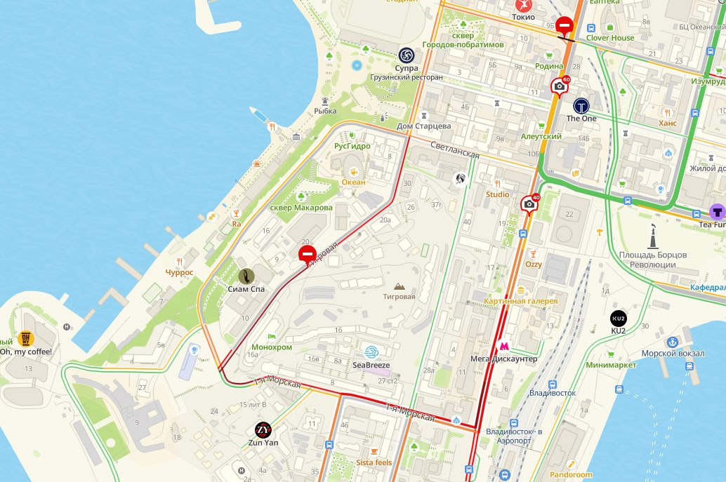 Проезд по Тигровой сейчас заблокирован