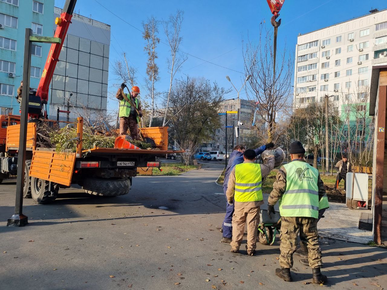 Свыше 150 кустарников и более 30 саженцев деревьев украсят сквер на Лермонтова, 81 Свыше 150 кустарников и более 30 саженцев деревьев украсят сквер на Лермонтова, 81