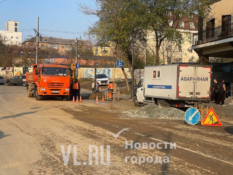 Сегодня на Пограничной снова раскапывали дорогу