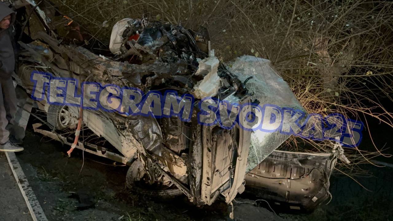 Жуткое ДТП произошло ночью на Молодежной во Владивостоке: автомобиль буквально разорвало от удара Жуткое ДТП произошло ночью на Молодежной во Владивостоке: автомобиль буквально разорвало от удара