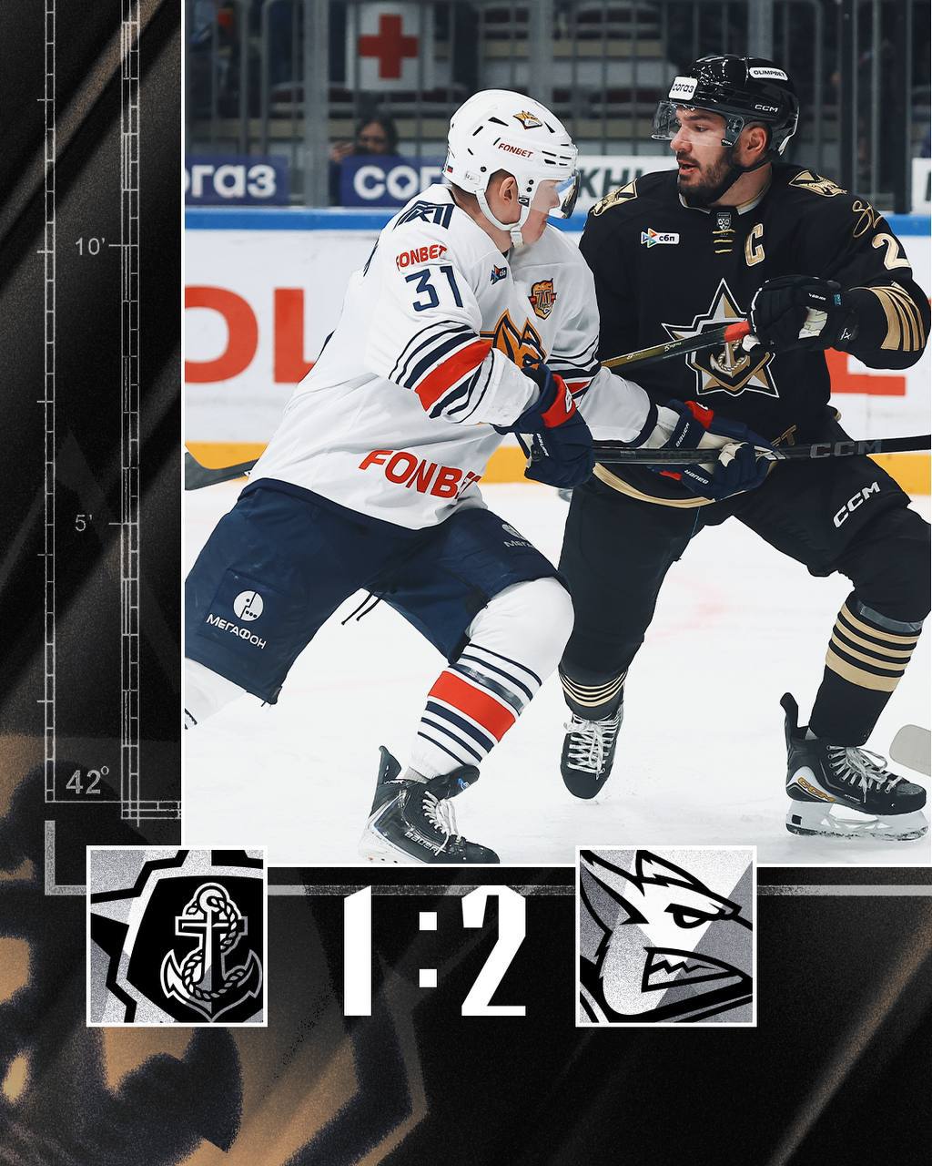 «Магнитка» одержала волевую победу над «Адмиралом» во Владивостоке – 2:1