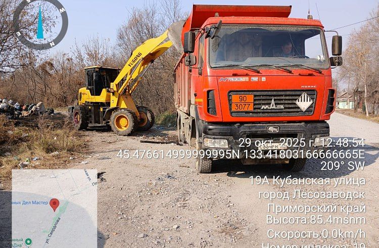 Несанкционированные свалки ликвидировали в Лесозаводске