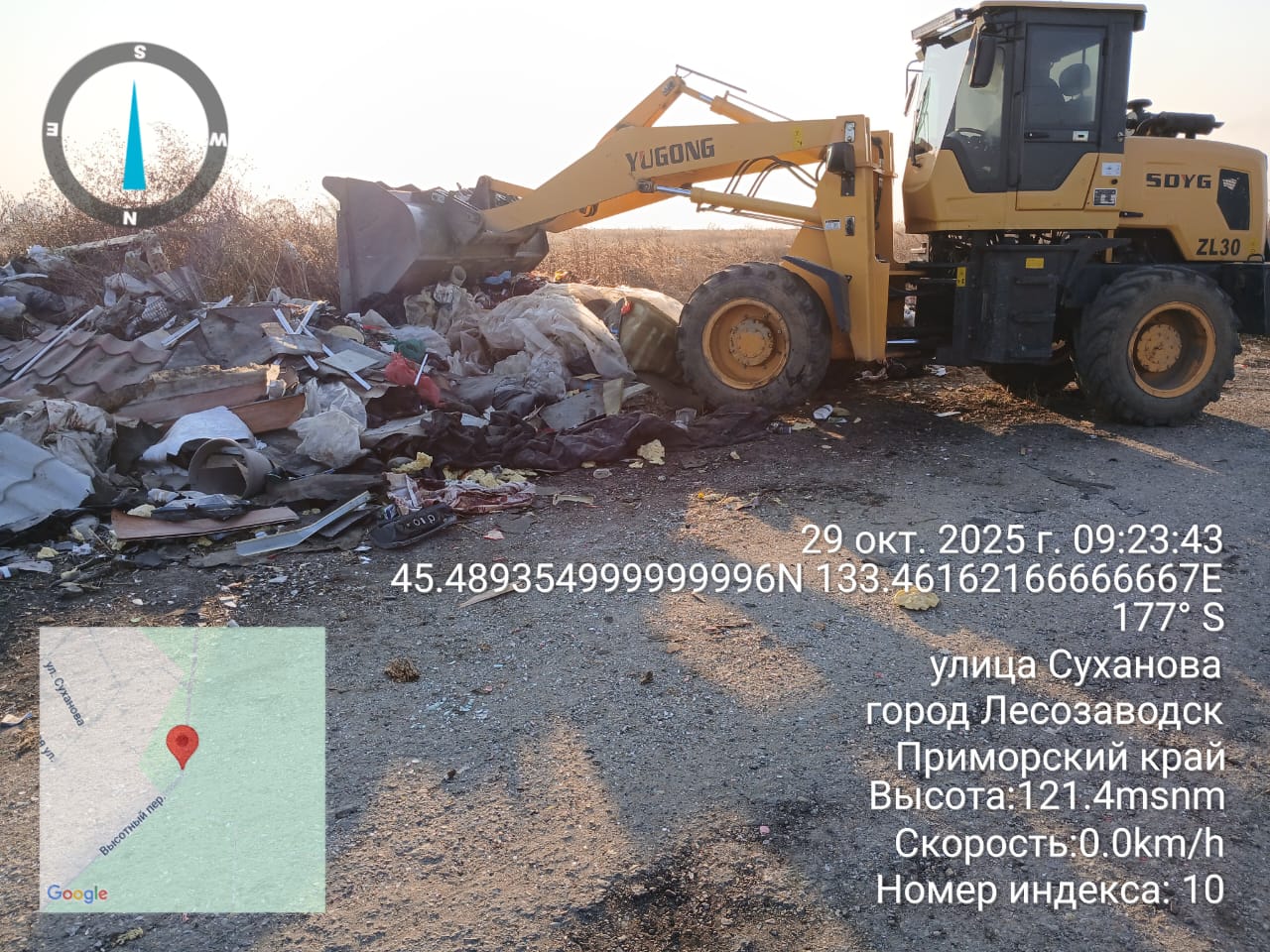 Несанкционированные свалки ликвидировали в Лесозаводске Несанкционированные свалки ликвидировали в Лесозаводске