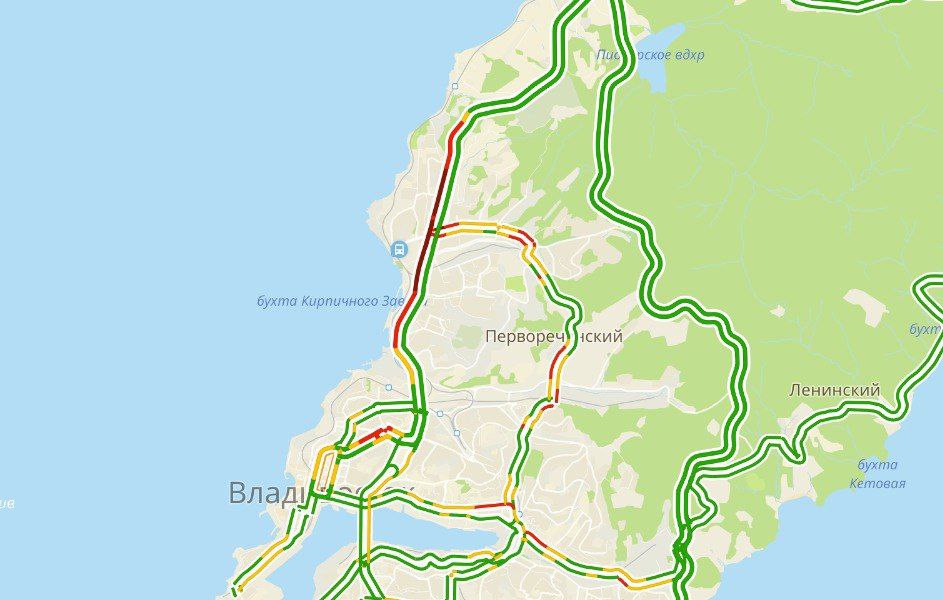 Пробки в сторону автобусной полосы во Владивостоке теперь можно наблюдать с 7 утра, сообщают водители Пробки в сторону автобусной полосы во Владивостоке теперь можно наблюдать с 7 утра, сообщают водители