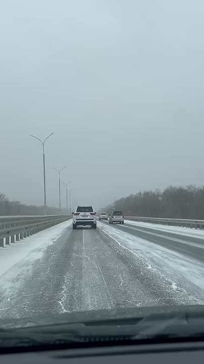 Снежная суббота наблюдается сегодня в Приморье