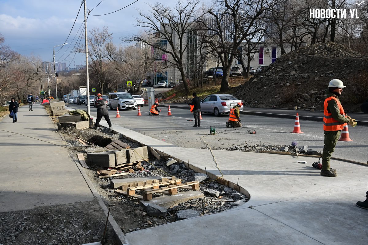 На приведённой к «нормативам» дороге на Черёмуховой переносят разметку На приведённой к «нормативам» дороге на Черёмуховой переносят разметку