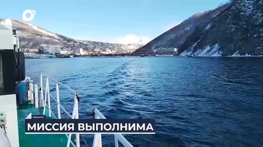 Захватывающие кадры спасения человека в море удалось снять на Камчатке