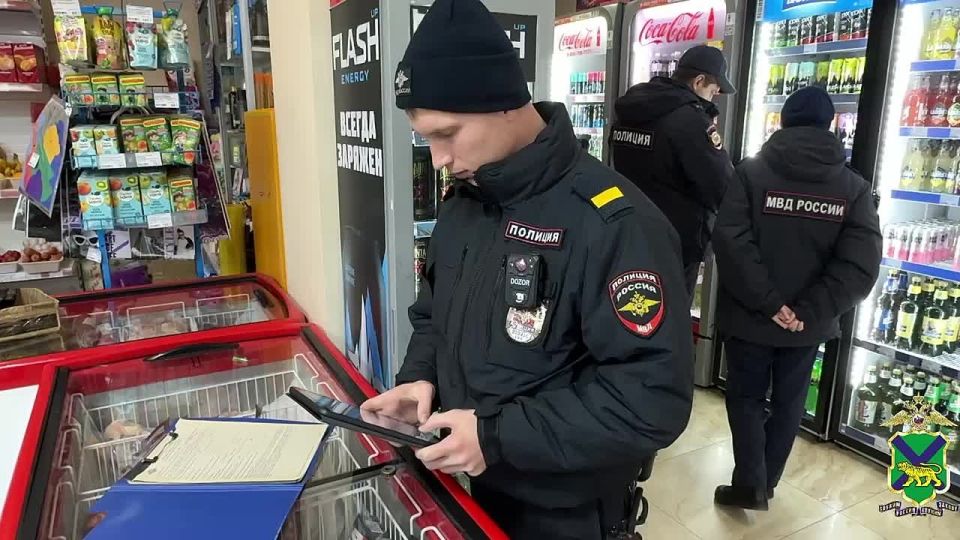 В Артеме Приморского края полицейские установили факт незаконной реализации алкоголя в ночное время