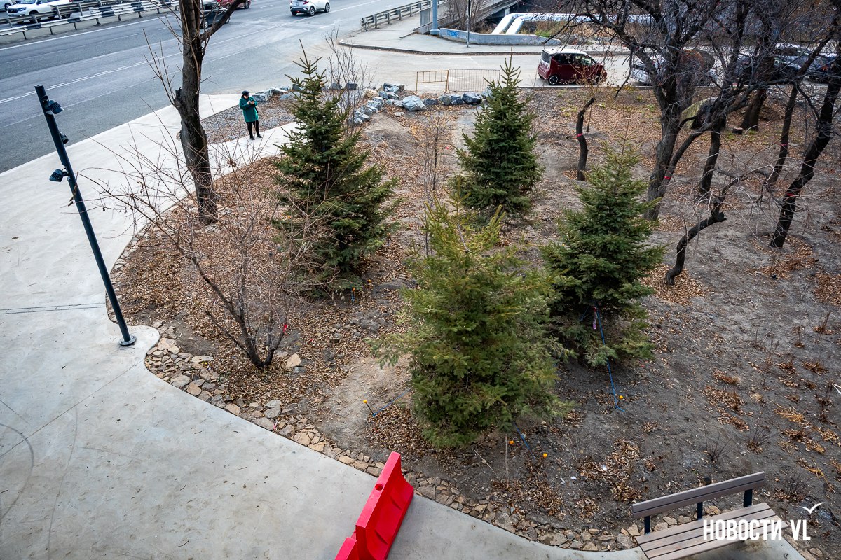 На Второй Речке появился новый сквер около автобусной остановки «Парк Победы» На Второй Речке появился новый сквер около автобусной остановки «Парк Победы»
