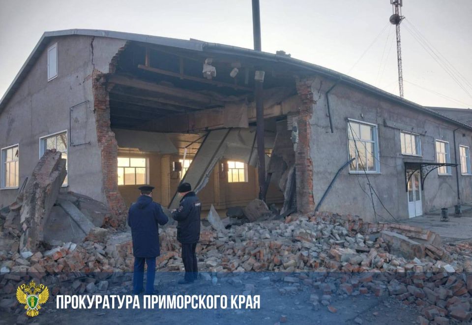 Прокуратура начала проверку по факту обрушения части здания вследствие ненадлежащей эксплуатации котельного оборудования в пгт Липовцах