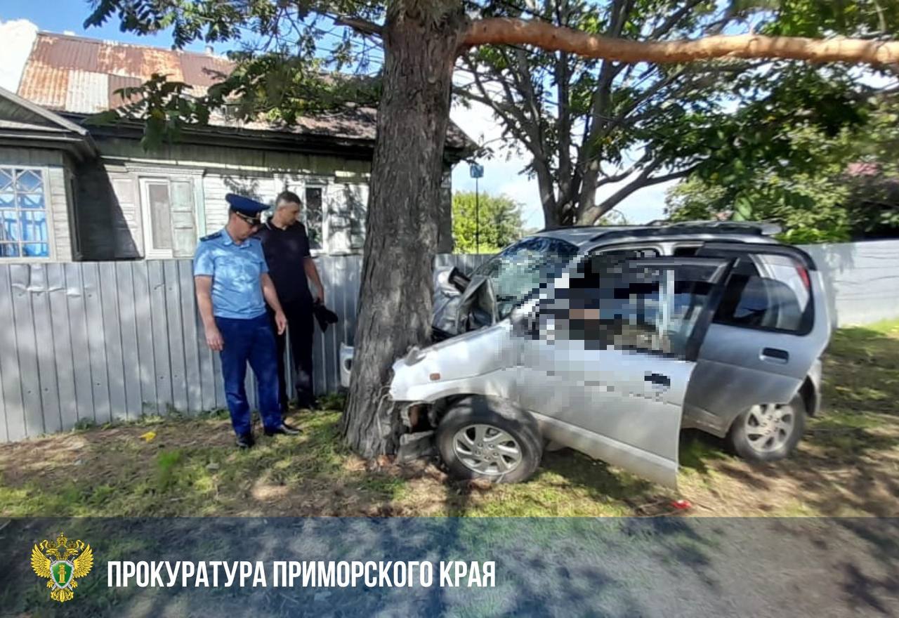 Жительница Дальнереченска осуждена за гибель пассажира и причинение увечий еще двум пассажирам после передачи руля несовершеннолетней дочери