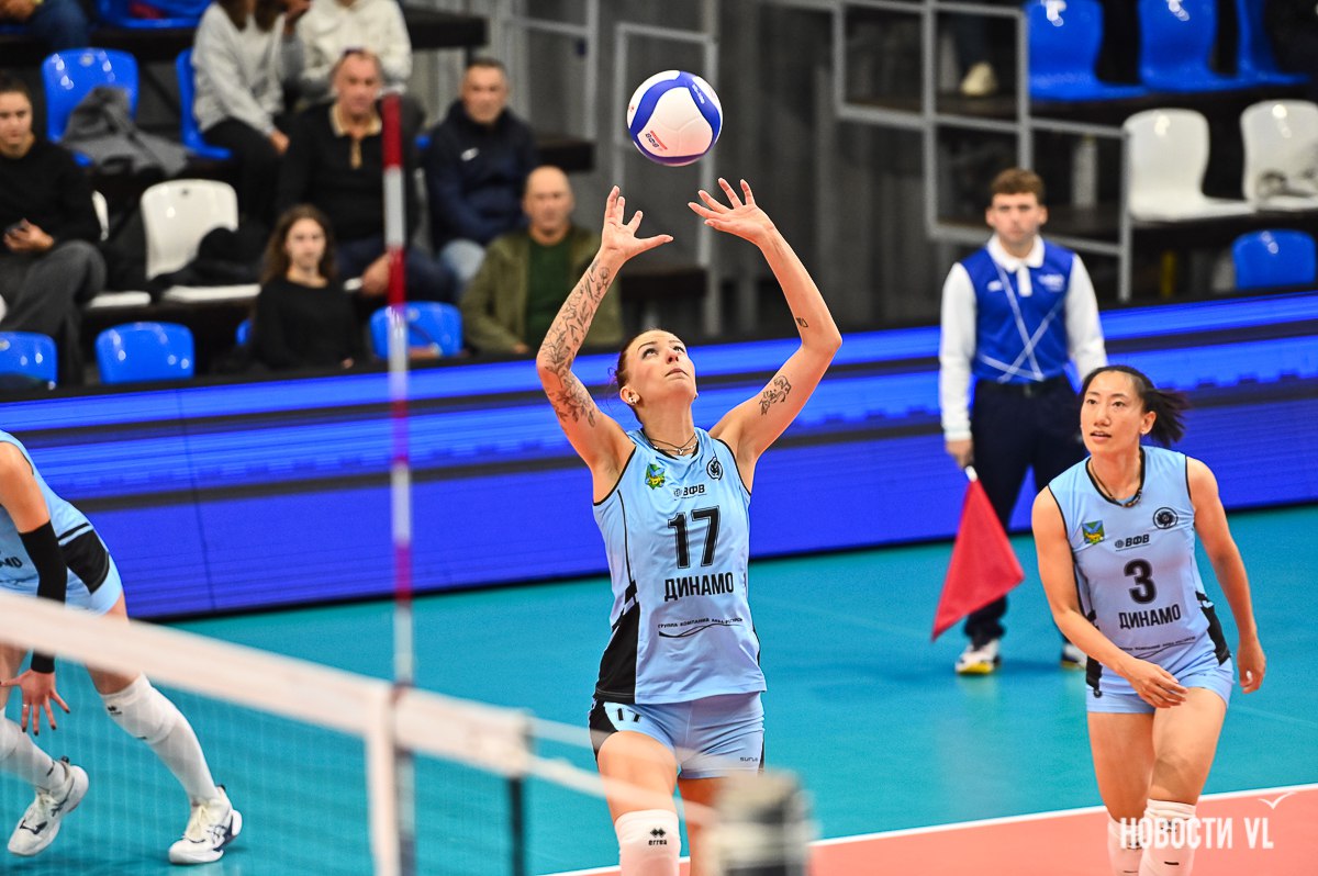 Приморское волейбольное «Динамо» оформило девятую победу в чемпионате Высшей лиги «А»