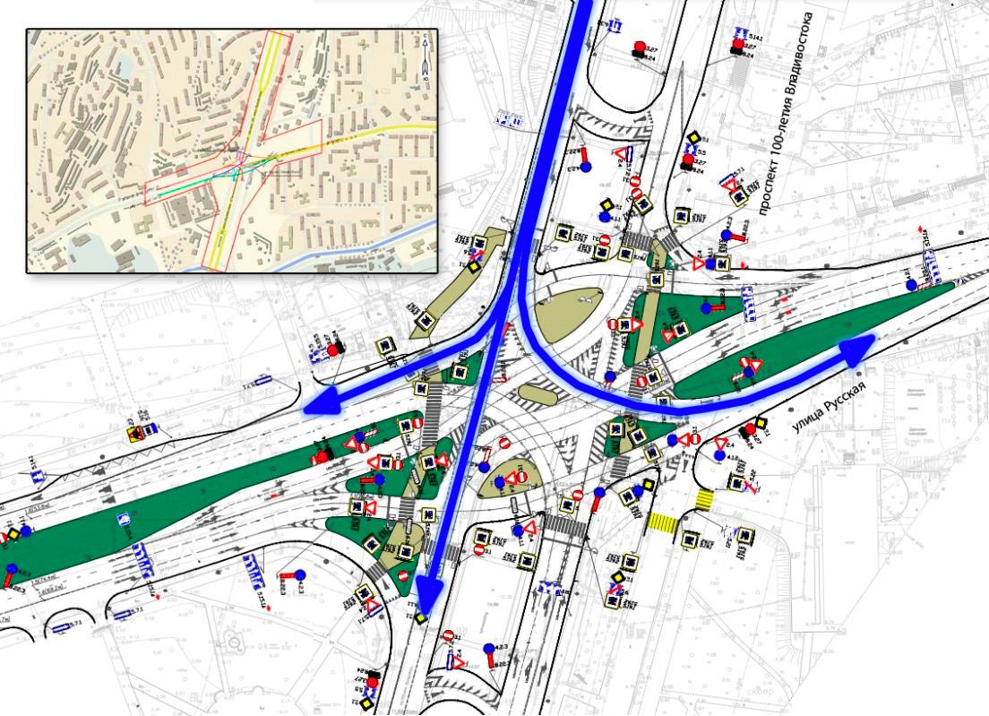 Сегодня в 10:00 под путепроводом на Второй Речке изменится схема движения