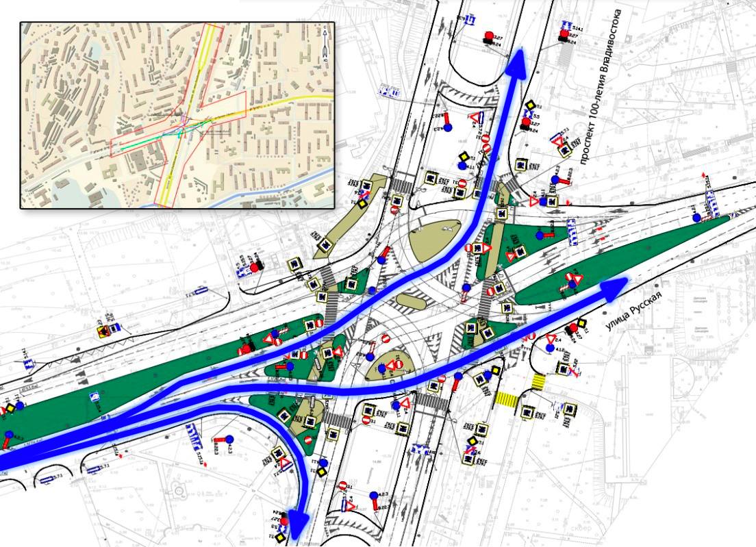 Сегодня в 10:00 под путепроводом на Второй Речке изменится схема движения Сегодня в 10:00 под путепроводом на Второй Речке изменится схема движения