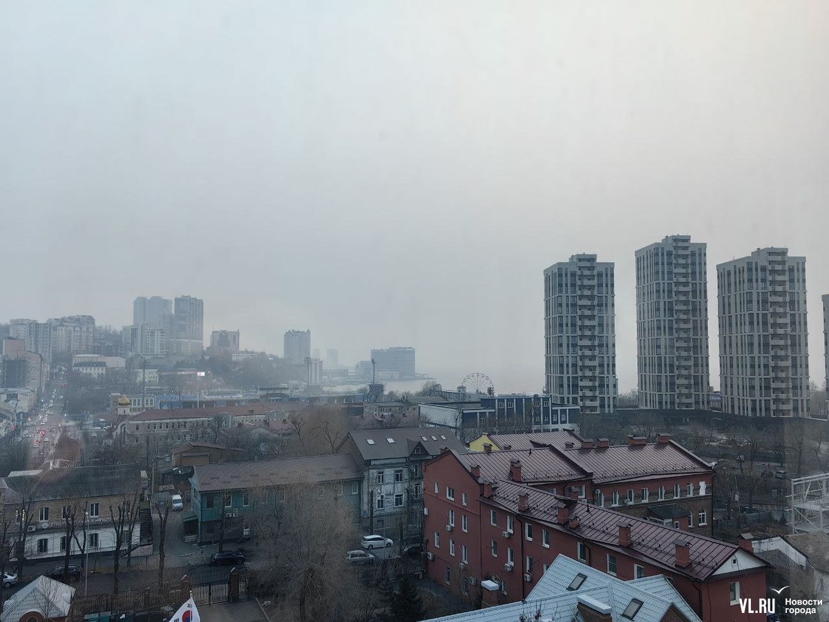 Владивосток снова затянуло дымом от пожаров