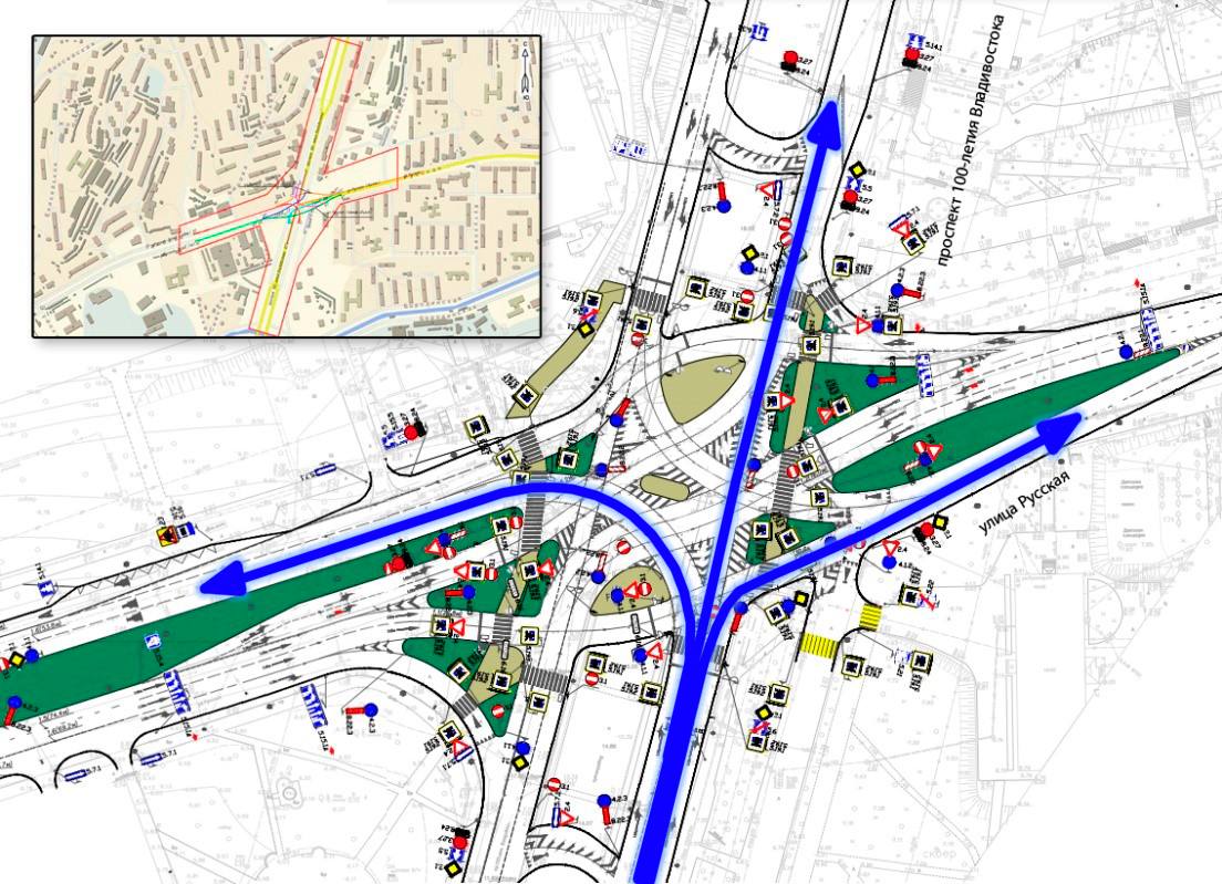 Сегодня в 10:00 под путепроводом на Второй Речке изменится схема движения Сегодня в 10:00 под путепроводом на Второй Речке изменится схема движения
