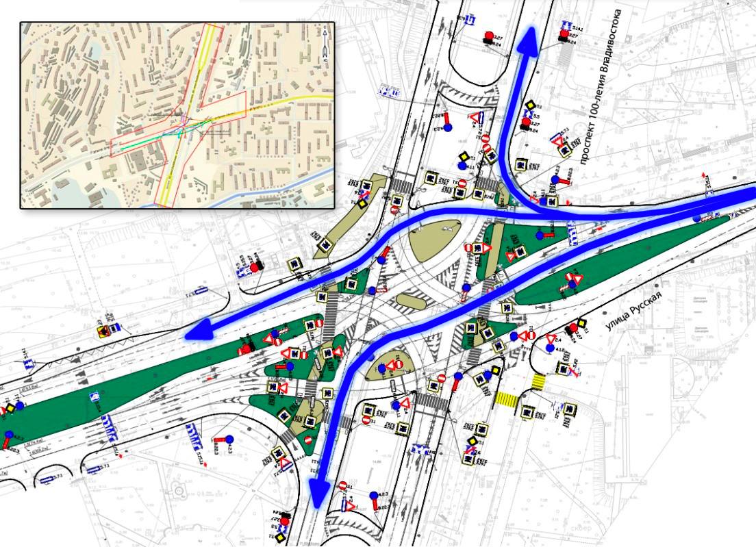 Сегодня в 10:00 под путепроводом на Второй Речке изменится схема движения Сегодня в 10:00 под путепроводом на Второй Речке изменится схема движения