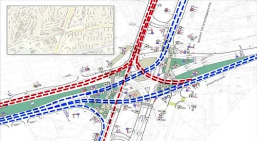 Во Владивостоке на улице Русской и проспекте 100 лет Владивостока запустили движение по новой схеме