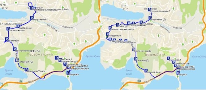 Во Владивостоке временно изменят схему движения маршрута № 70 «Луговая – Окатовая – Патрокл»