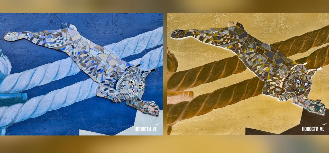 У новых мозаичных животных, которые поселились на подпорной стене в переулке Павленко, есть небольшая «пасхалка»* У новых мозаичных животных, которые поселились на подпорной стене в переулке Павленко, есть небольшая «пасхалка»*