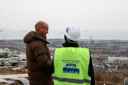 Сквер «Панорамный» в Находке обретает свой будущий облик