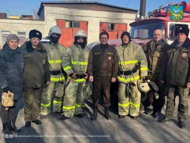 Пожарные добровольцы в Надеждинском округе отметили юбилей