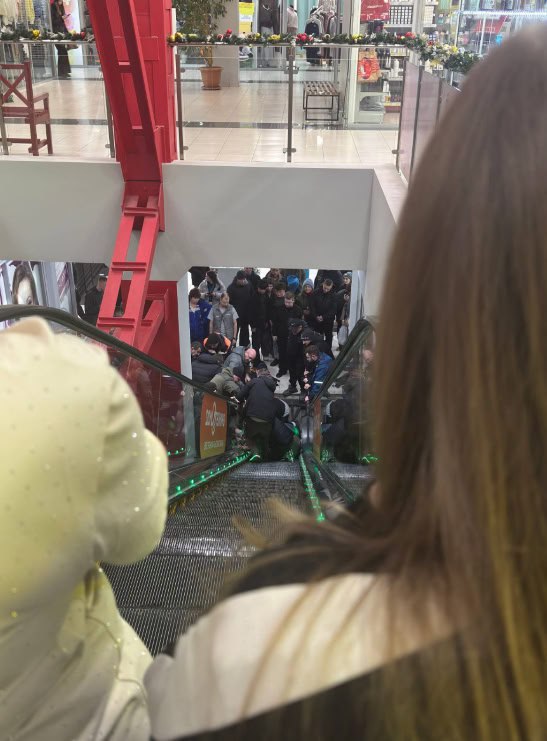 Эскалатор зажевал руку маленькой девочки в ТЦ в Приморском крае Эскалатор зажевал руку маленькой девочки в ТЦ в Приморском крае