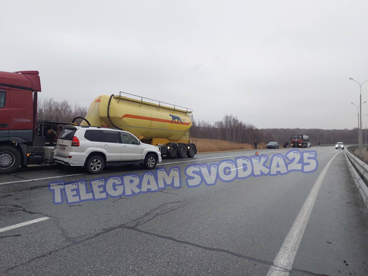 На трассе Владивосток — Уссурийск из-за скользкой дороги произошло массовое ДТП На трассе Владивосток — Уссурийск из-за скользкой дороги произошло массовое ДТП