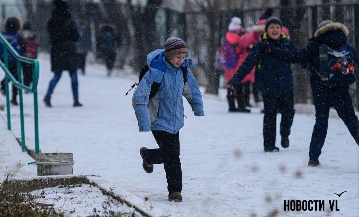 Напоминаем, что сегодня во Владивостоке объявлено свободное посещение школ, детских садов и учреждений дополнительного образования