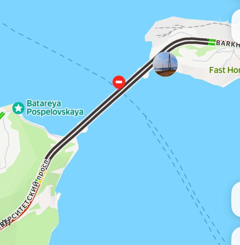 Причина перекрытия Русского моста — обледенение вант