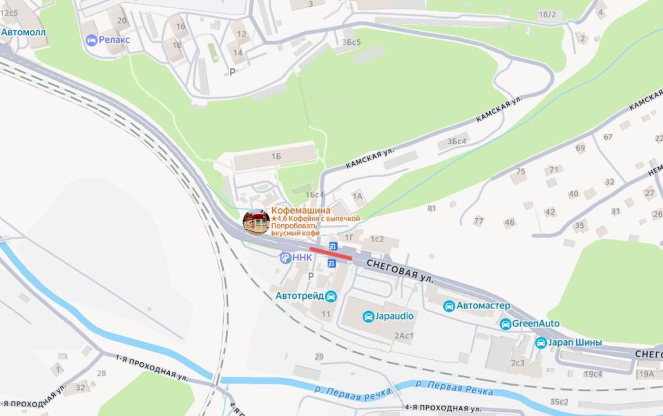 Часть улицы Снеговой в сторону Молодёжной перекрыли до конца воскресенья