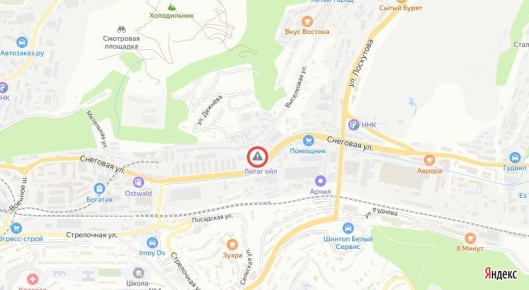 В районе заправки на Снеговой перекроют дорогу до вечера 3 декабря