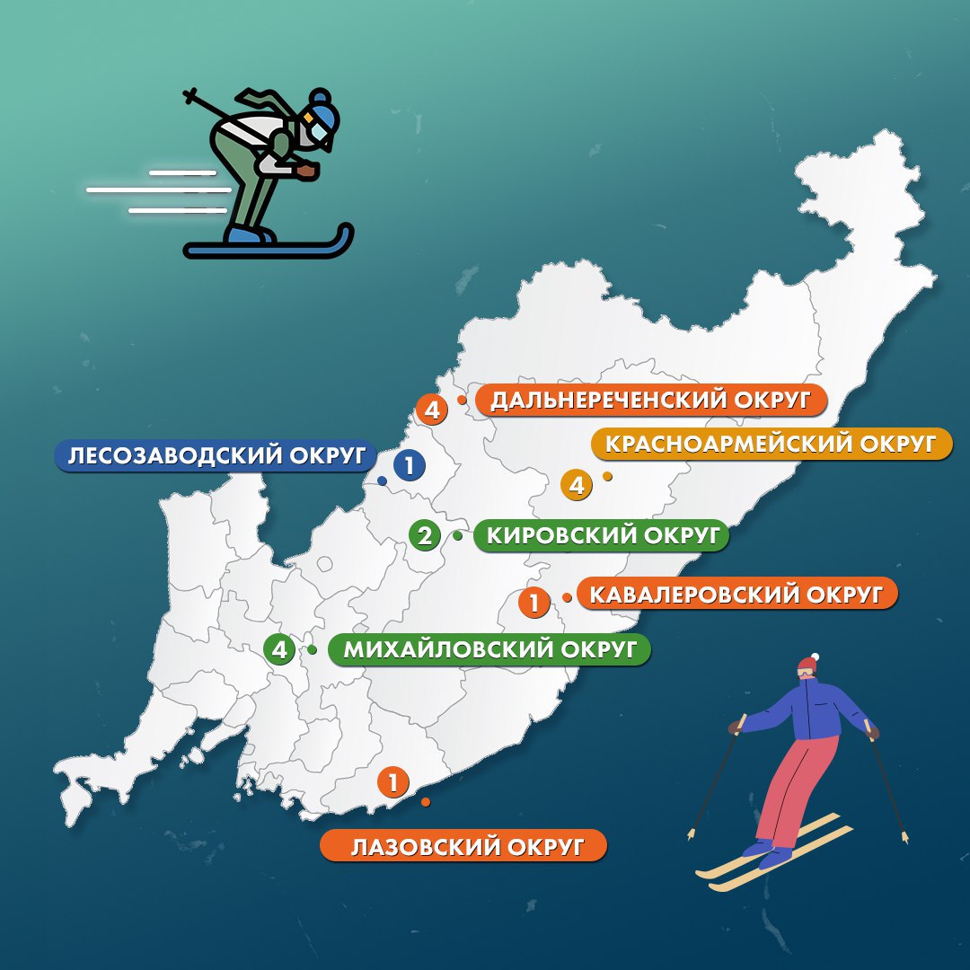 В Приморье этой зимой заработают 69 пунктов бесплатного проката лыж В Приморье этой зимой заработают 69 пунктов бесплатного проката лыж