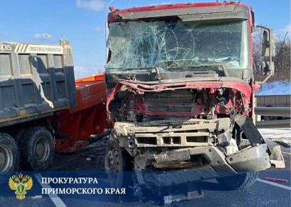 Прокуратура контролирует установление обстоятельств ДТП в Надеждинском районе, в котором погиб водитель грузового автомобиля