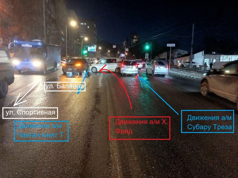 Госавтоинспекция Владивостока устанавливает обстоятельства ДТП в Ленинском районе Госавтоинспекция Владивостока устанавливает обстоятельства ДТП в Ленинском районе