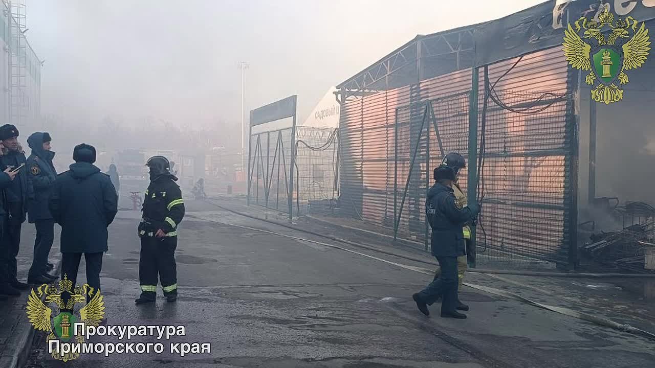 В Приморье суд рассмотрит уголовное дело о пожаре на складском комплексе гипермаркета строительных материалов