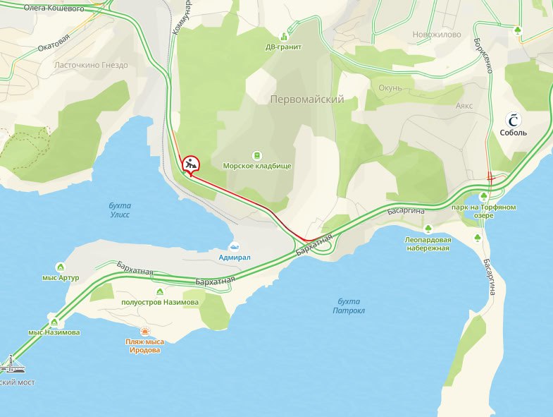 На Катерной меняют леера на полосе в сторону Окатовой На Катерной меняют леера на полосе в сторону Окатовой