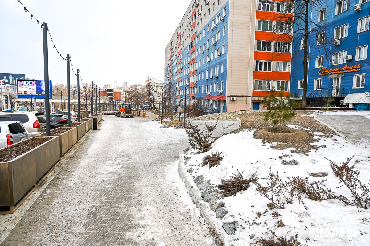 Широкие тротуары, качели и теневые навесы — подрядчик заканчивает благоустройство сквера на Некрасовской Широкие тротуары, качели и теневые навесы — подрядчик заканчивает благоустройство сквера на Некрасовской